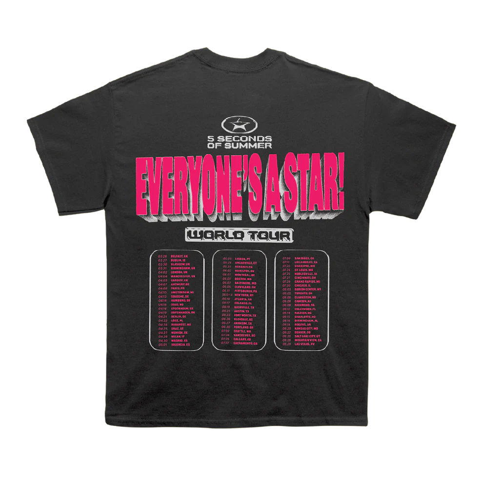 Everyone's A Star! World Tour Black Tee