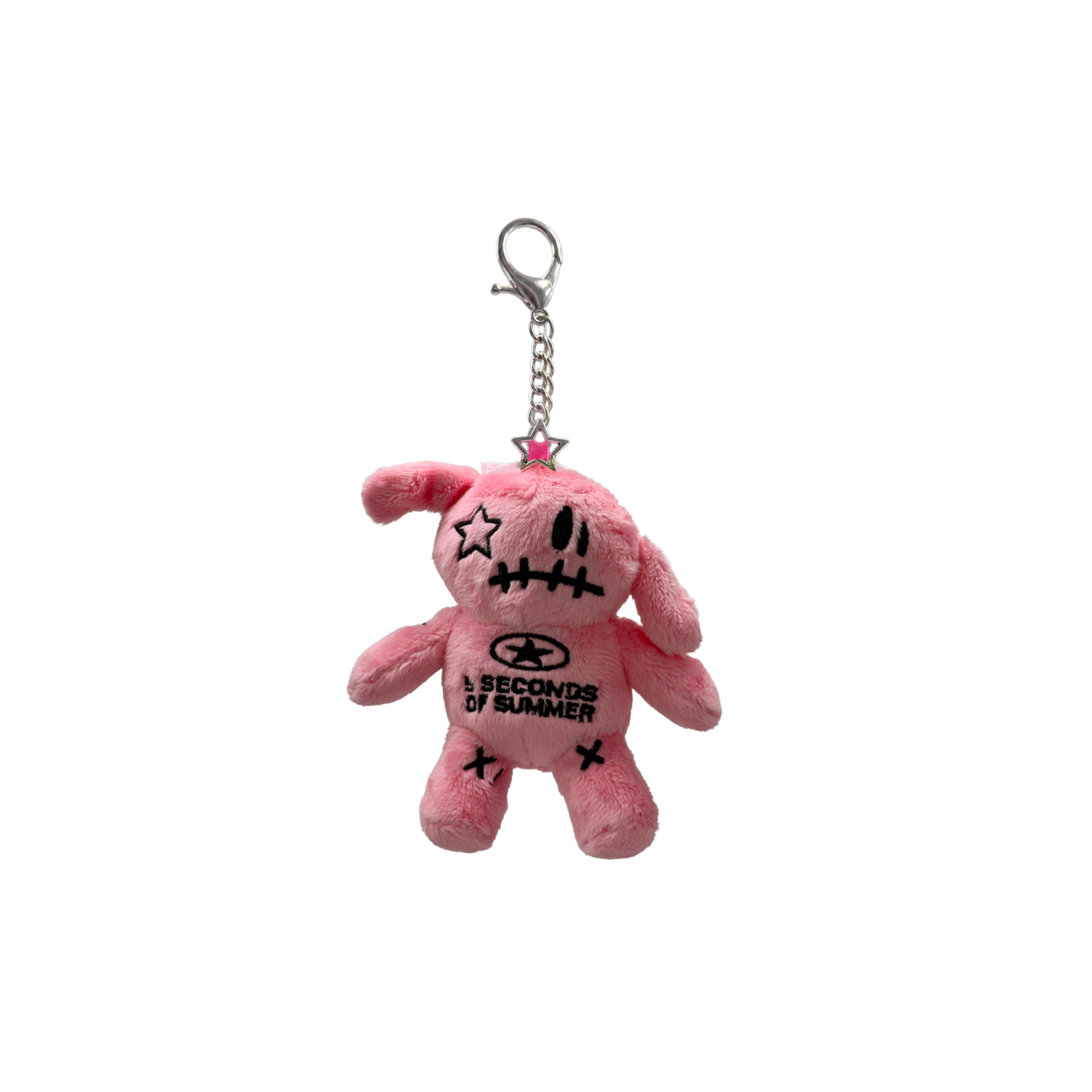 Ketchup Pink Plush Keychain
