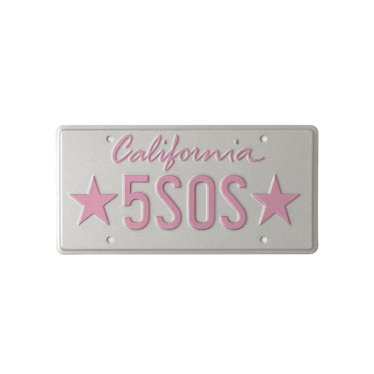 California Star License Plate