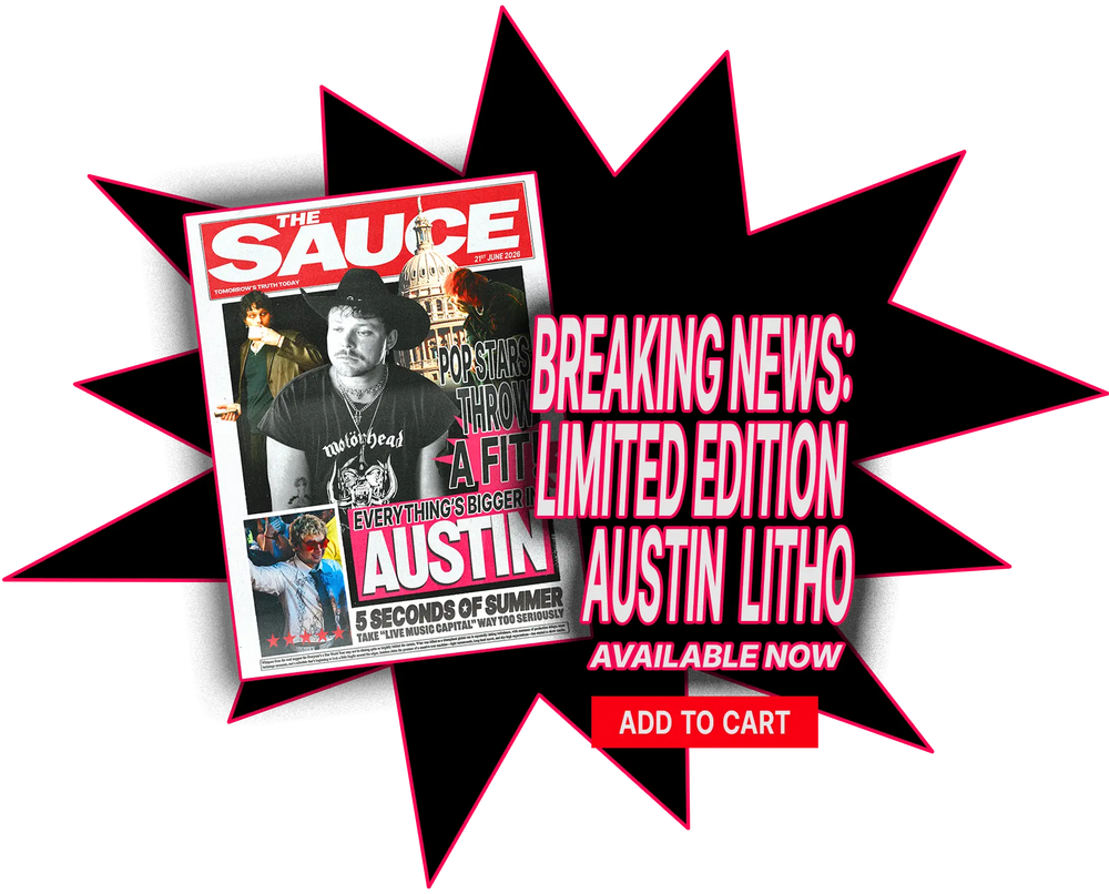 5SOS "The Sauce" Austin Limited Edition Lithograph