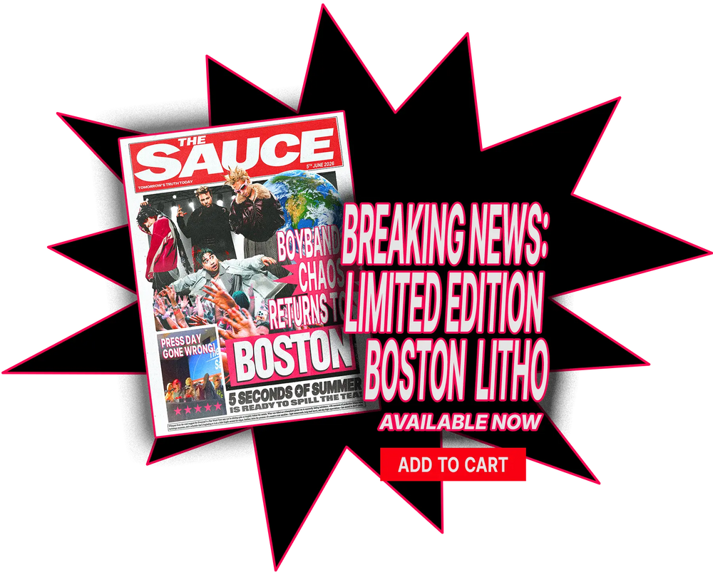 5SOS "The Sauce" Boston Limited Edition Lithograph
