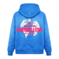 Blue hoodie with '5 Seconds of Summer' design on the back