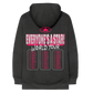 Black hoodie with 'Everyone's a Star! World Tour' text on the back, featuring a pink star logo.
