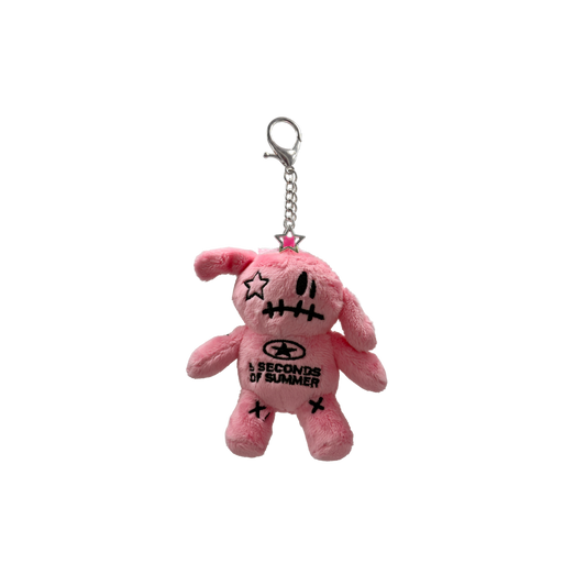 Ketchup Pink Plush Keychain